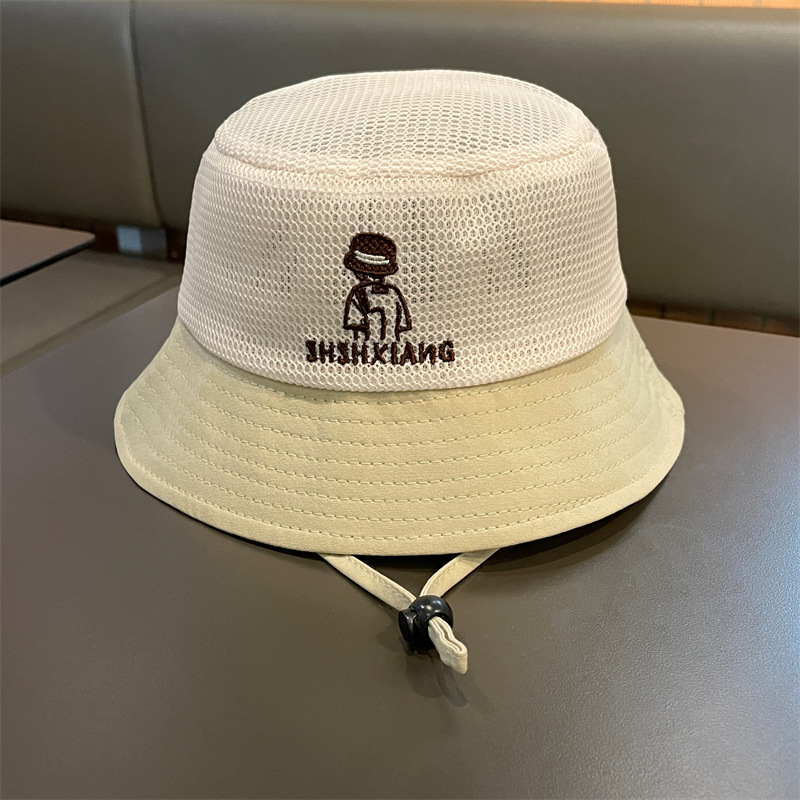 Sombrero para niños 2025 verano delgado protector solar para bebés sombrero para el sol de malla sombrero de pescador para niños y niñas sombrero para el sol para bebés