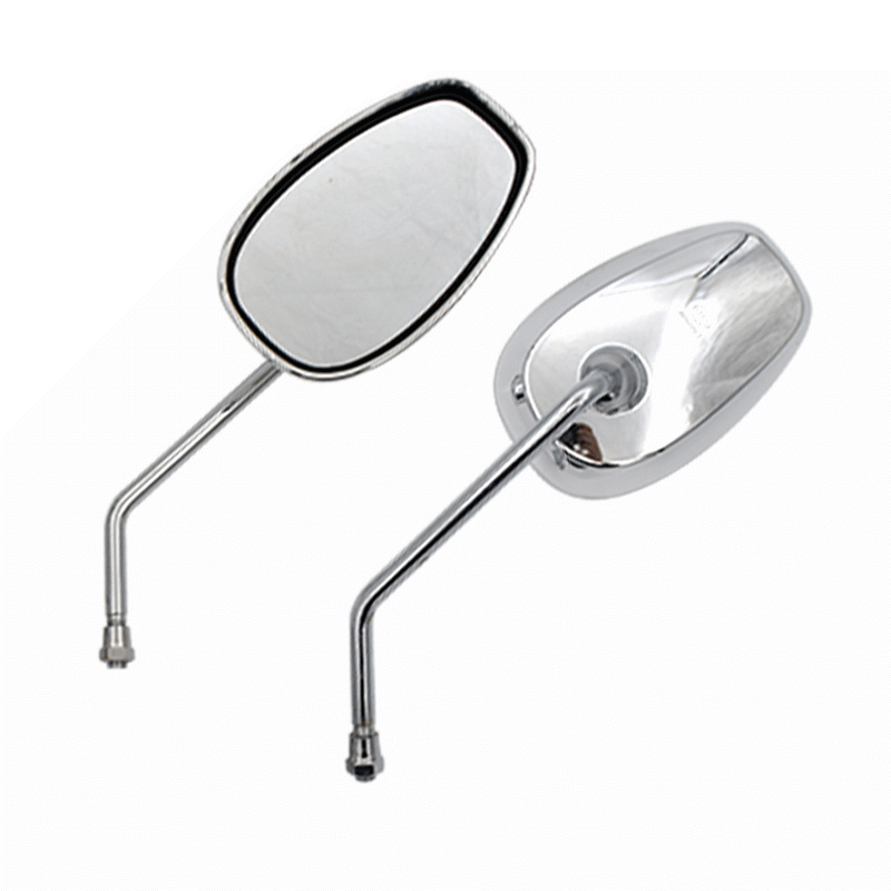 Jialing Motorcycle Rearview Mirror Frame American Prince Car Mirror Lens (Car mirror) - chrome-plated-10mm-positive