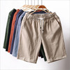 summer leisure time shorts Five point pants Pants man Easy Beach pants solar system Cotton and hemp Trend Large trousers