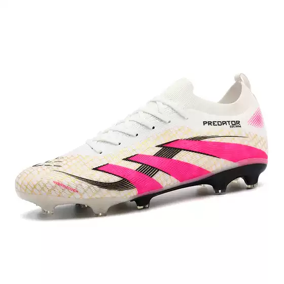 2025 New Low cut Couple Long Broken Nail Competition Male and Female Youth Stripe Manufacturer Wholesale Soccer Shoes