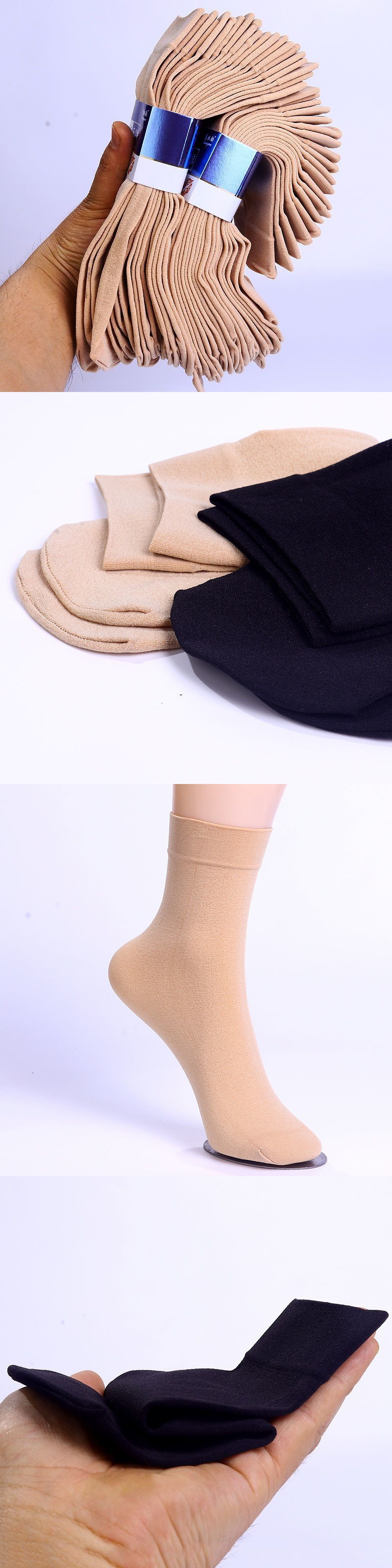 丝袜短袜批发男女加厚加长厚男女通用防臭防勾丝包芯纱面膜袜代销详情4