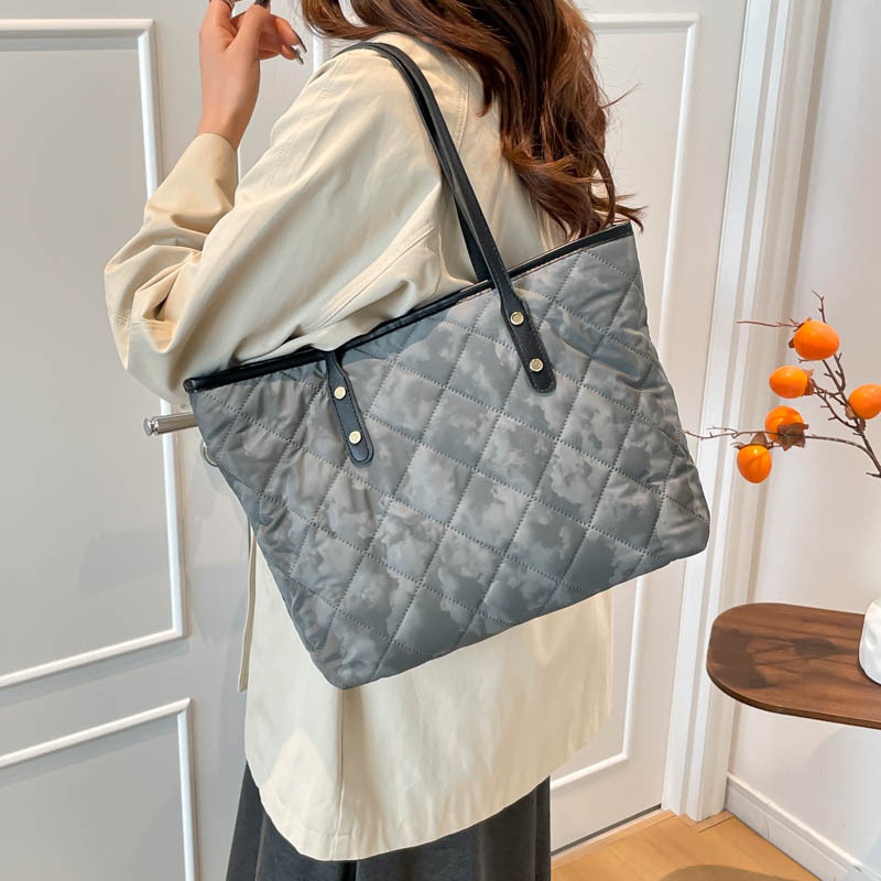 Coreano simple hombro bolsa 2026 nuevo estudiante de clase ropa de algodón de gran capacidad bolsas de viaje
