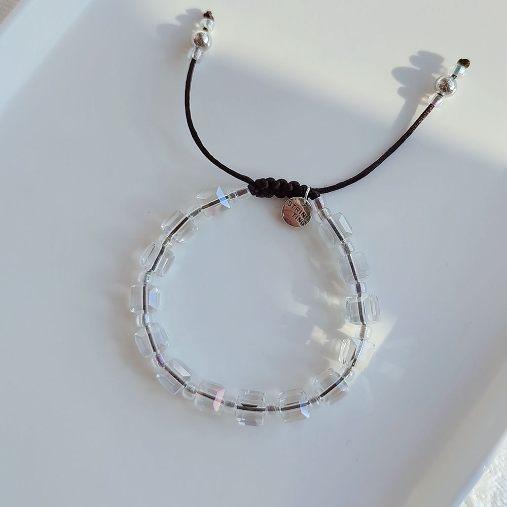 Fashion Square Artificial Crystal Knitting Womenu0027S Bracelets 1 Piece