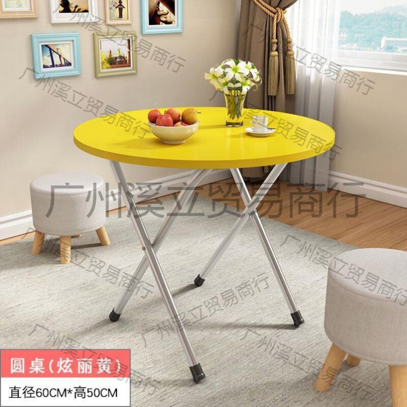 Portable Kitchen Foldable Large Round Table Small Apartment Dining Table Rectangular Dormitory Removable Writing Table