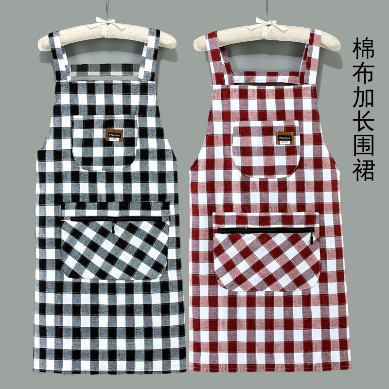 エプロンの女性の綿の布は腰の台所の家庭を囲んで料理して汚れに耐えます。|undefined