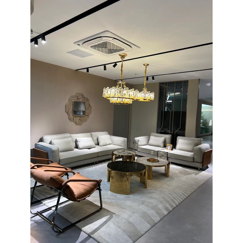 意式輕奢Visionnaire頭層真皮沙發組合別墅大平層大戶型客廳沙發