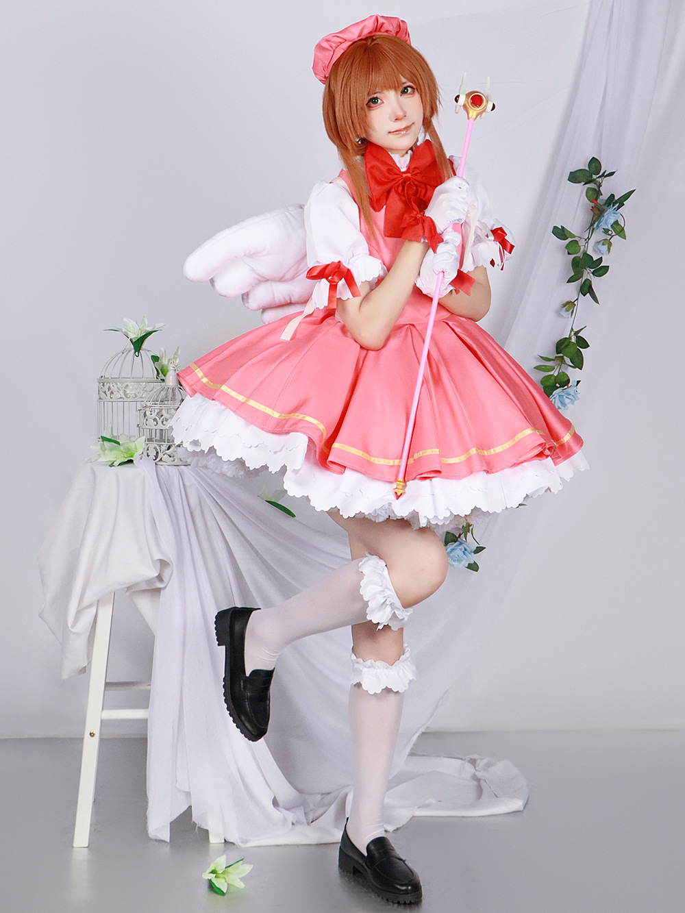 雾都百变小樱cos服小樱红白战斗服cosplay动漫服装cospaly女-阿里巴巴