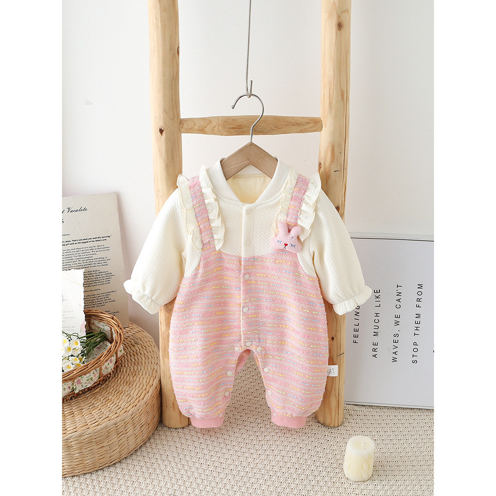 Nuevo estilo para bebés y niños pequeños, ropa para niños, niñas, mamelucos, primavera y otoño, recién nacidos, mameluco de otoño e invierno súper lindo