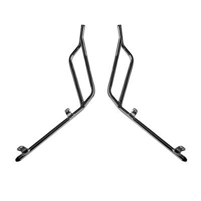 Suitable for Suzuki US125T electroplated bumper modification cushion backrest tail box hand guard exhaust bar front shelf (Motorcycle bumper) - electroplated-silver-front-bumper
