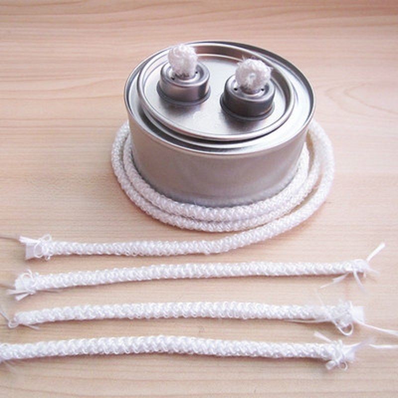 Green oil wick fiber rope Wick vegetable oil wick furnace core burning core glass fiber wick guide