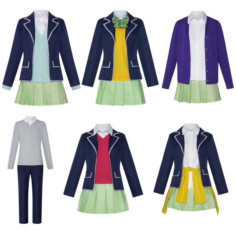 Five-Pointed Flower Wedding Cosplay Costume Nakano Ichika, Nino, Miku, Yui, May Anime School Uniform Performance Costume Five-Pointed Flower Wedding Cosplay Costume Nakano Ichika, Nino, Miku, Yui, May Anime School Uniform Performance Costume