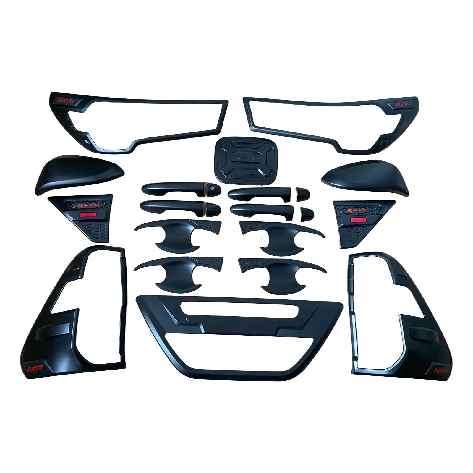 Para 2021 Toyota Hilux Revo Mat Black Trim Kit