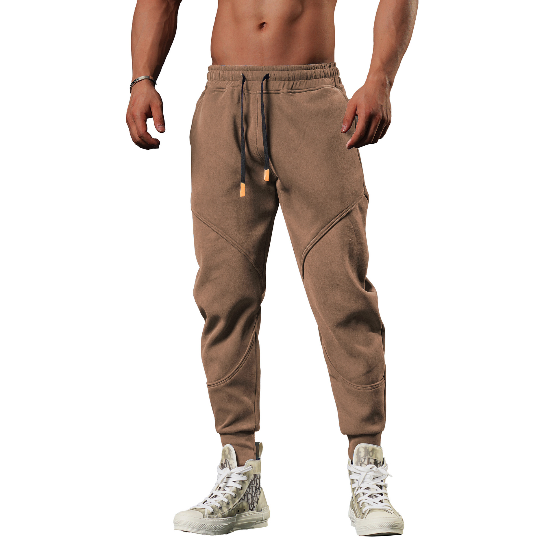 Men's Solid Color Sports Loose Men's Bottoms display picture 10