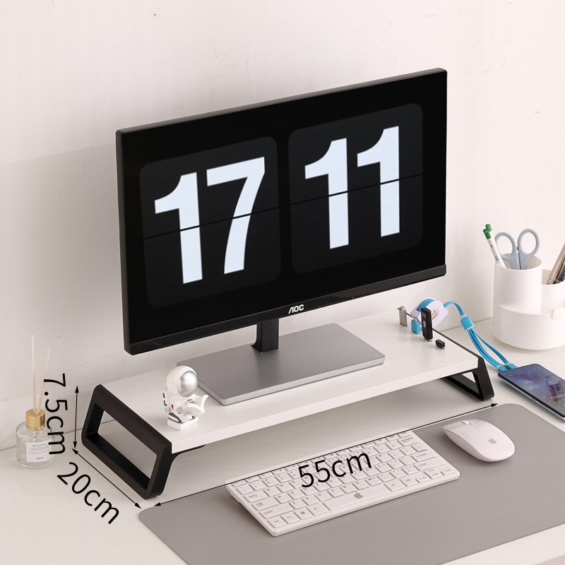 기울어진 다리 상단 USB2.0 확장 모델 흰색 표면 + 검정색 다리 [설치 불필요]
