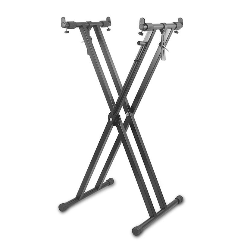 現物卸売りのキーボードの支えの楽器の通用する琴の棚の電子の琴のx型の棚はx型の琴の棚のピアノのランクの項を分解します。