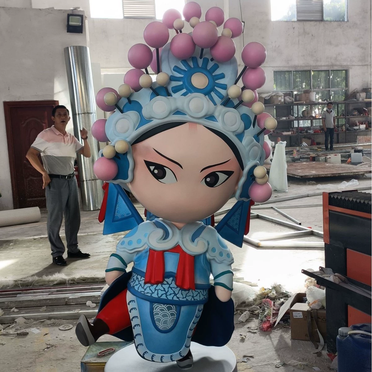 Производитель скульптур из стекловолокна: мультяшные куклы, персонажи для анимации, маскоты, украшения для сада, торговых центров и уличных выставок