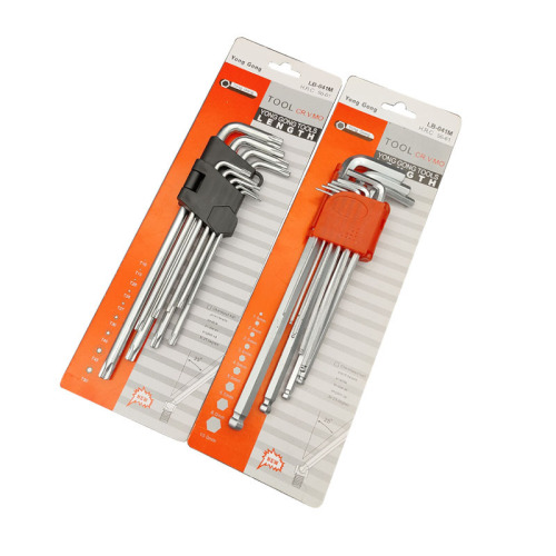 Wholesale extra long hexagonal wrench set hexagonal screwdriver set hexagonal wrench hexagonal wrench