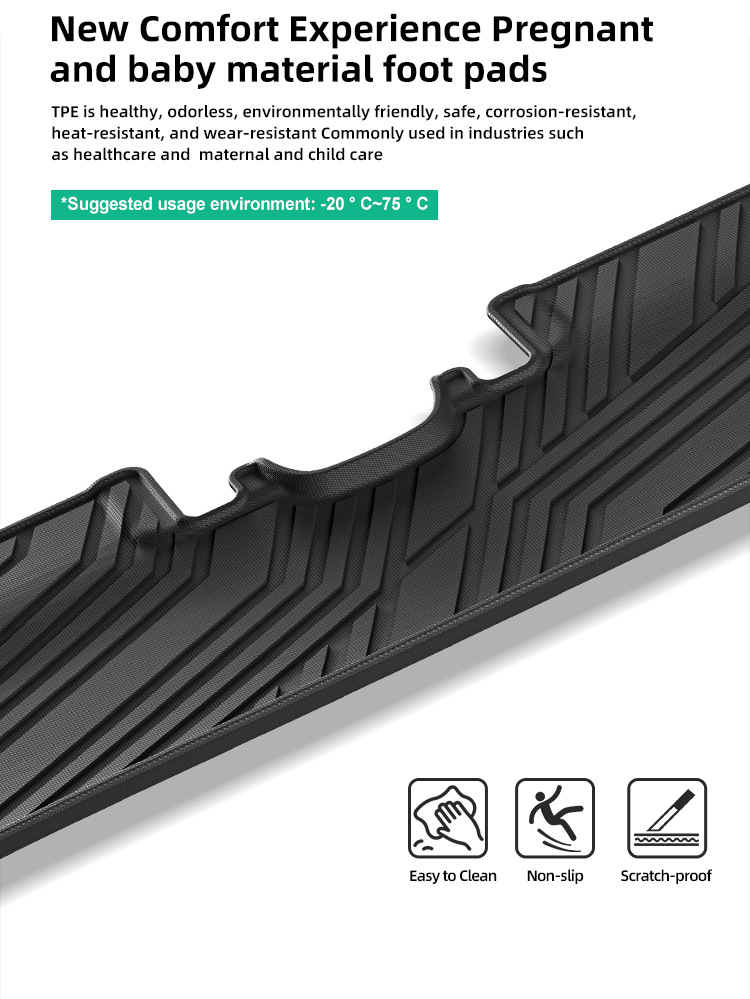 TPE Car Floor Mats for 23-25 Hyundai IONIQ 6 + Trunk Mat