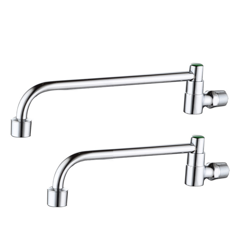 Kitchen stove dedicated faucet copper 4 points rotatable swing restaurant chef commercial semi-automatic faucet Kitchen stove dedicated faucet copper 4 points rotatable swing restaurant chef commercial semi-automatic faucet