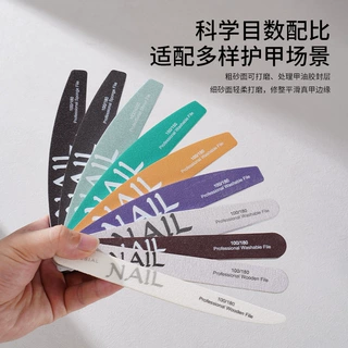 定制加厚海绵美甲工具双面打磨条可水洗修甲挫条指甲锉搓条定制