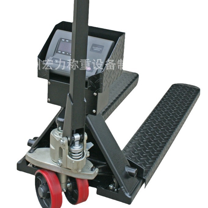 【厂家直销】江苏宏力不锈钢称重叉车秤  液压电子带打印搬运车秤