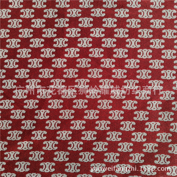 仿棉麻色织提花布 潮流新款手提托特包 桌布 抱枕 饭盒袋鞋子面料