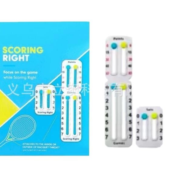 Nuevo marcador de raqueta de tenis portátil transfronterizo anotador de raqueta de tenis portátil