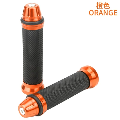 Rubber Cover Factory Wholesale, Motorcycle Safety Supplies - aluminum-alloy-handle-glue-orange
