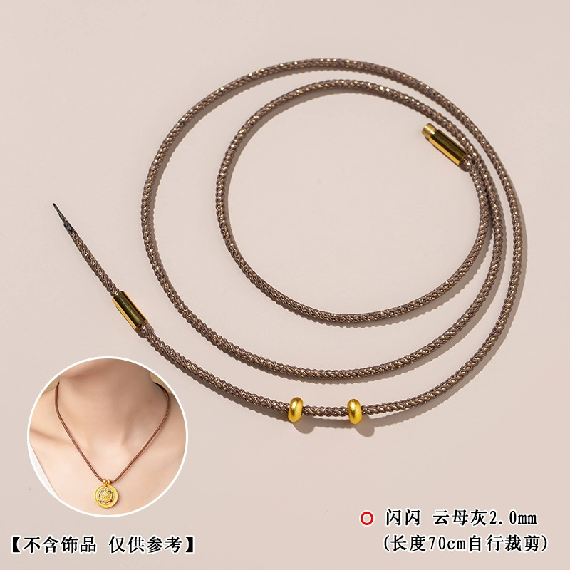 Cuerdas brillantes agujeros a través de cuerda de tejido dorado para parejas de hombres y mujeres cuerdas de mano de la vida de la cuerda roja cuerdas de mano giratorias