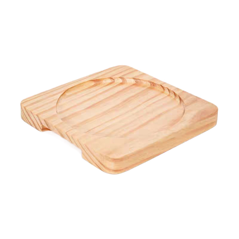 Madera sólida gruesa bandeja aislante térmico madera de pino resistente al calor cojín de taza cojín de mesa resistente al quemado cojín de mortero casero cubiertos