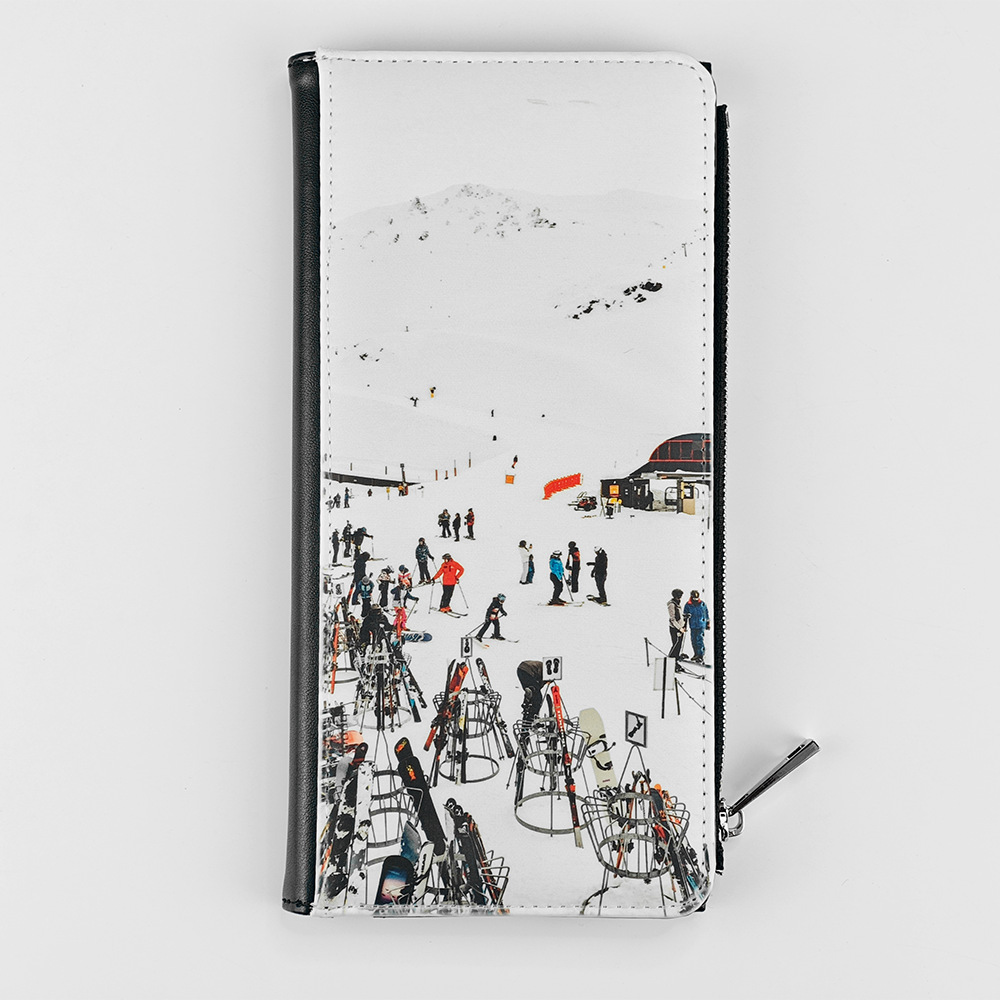 Venta directa de fábrica sublimación en blanco cuero para mujer billetera DLY material al por mayor