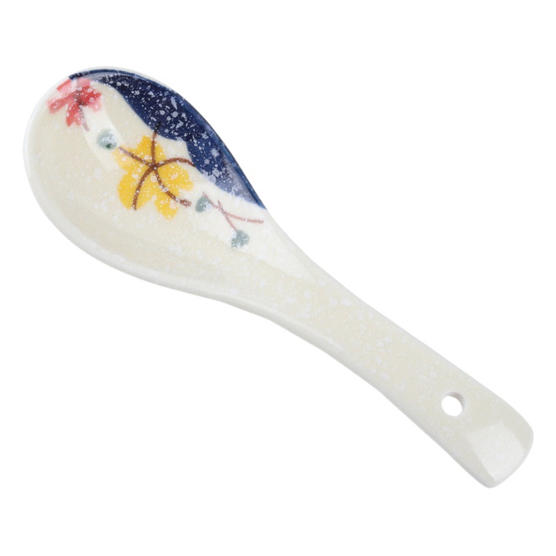 Cuchara de cerámica cuchara de sopa japonesa múltiples Lotus Willow bajo vidriado cuchara de color cuchara de arroz hogar comercial hotel restaurante