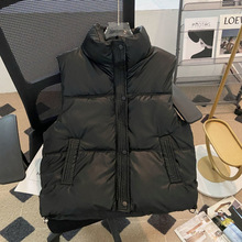 秋冬新款2025羽绒棉马甲女pu防水外套马夹百搭坎肩背心宽松外穿潮