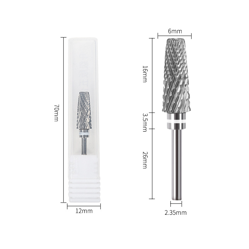 Cabeza de molienda de aleación de uñas de gama alta multifuncional combinación de dientes gruesos y delgados eliminación rápida de uñas de acero de tungsteno cabeza de molienda cinco en uno