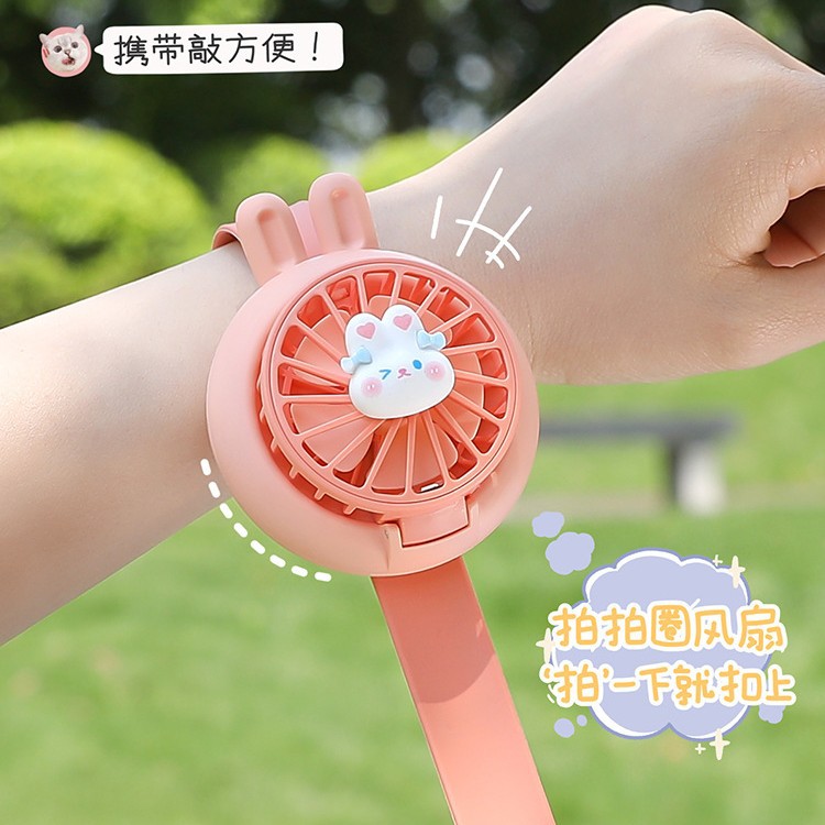 2025 nuevos estudiantes al aire libre mini usb portátil lindo ventilador de mano reloj pequeño ventilador para niños