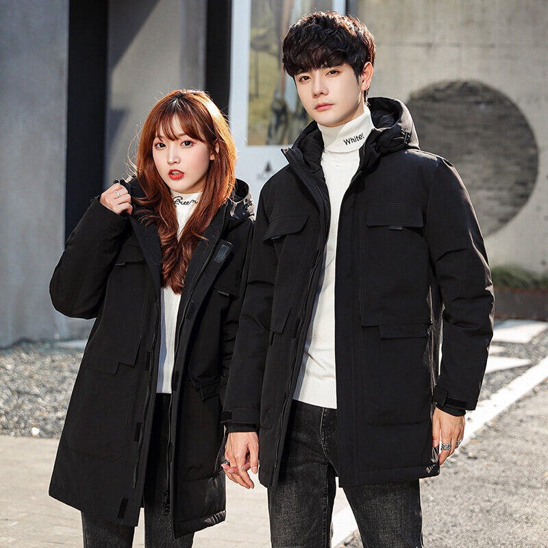Invierno transfronterizo chaqueta de plumón casual para hombres con capuzas coreanas gruesas chaqueta de chaqueta