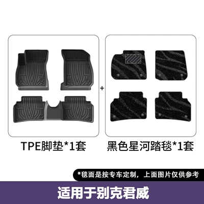 Wear-Resistant Floor Mats, Dropshipping, Modelə uyğun ayaqaltı - 17-25-buick-regal-double-layered-floor-mats-galaxy-blanket