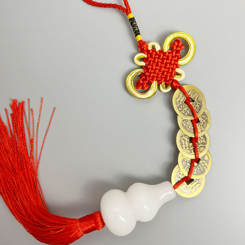 White jade gourd five emperor money six emperor money eight emperor money ten emperor money home feng shui pendant gift door to door ornaments White jade gourd five emperor money six emperor money eight emperor money ten emperor money home feng shui pendant gift door to door ornaments