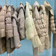 25冬城画时尚保暖中长款连帽羽绒服品牌折扣抖音快手直播一手货源