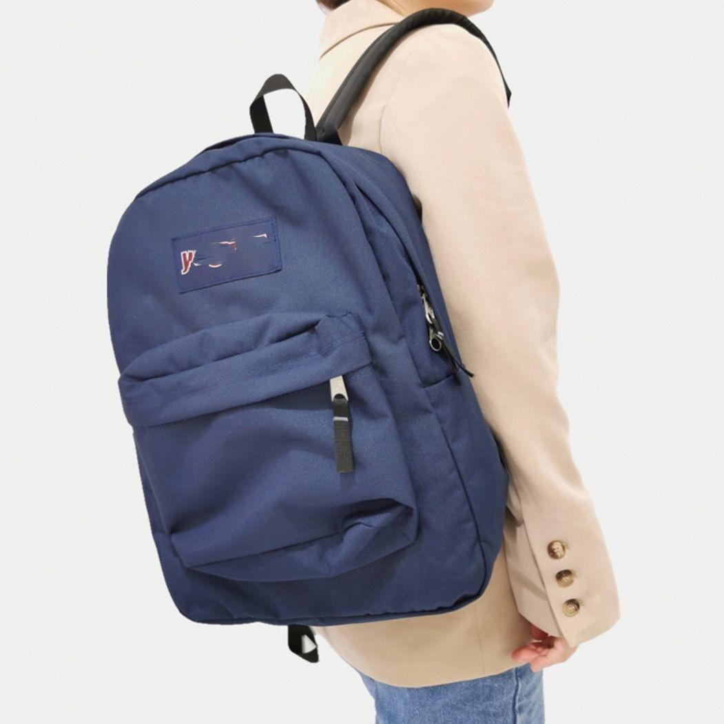 Jess nueva mochila de lona transfronteriza de gran capacidad Escuela Secundaria campus simple pareja mochila