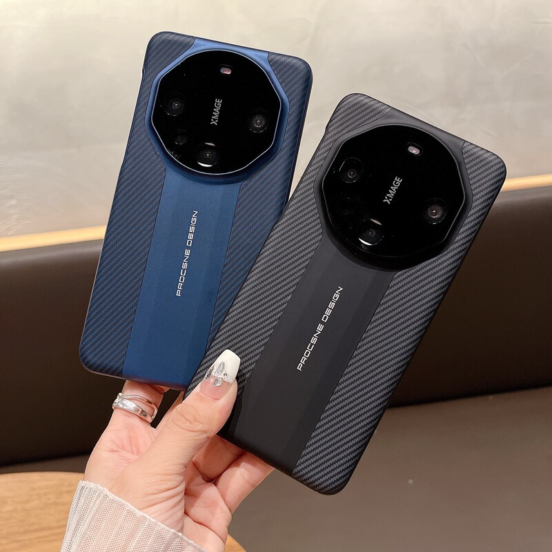 Advanced Carbon Fiber Pattern Suitable for Huawei Mate60Pro+ Mobile Phone Case Honor Magic5 All-Inclusive Anti-Fall Protective Cover