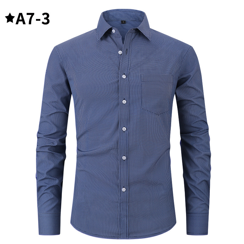 Camisa informal a cuadros delgada y estampada para hombre, popular en Amazon, tipo cárdigan de manga larga, talla grande, ropa de otoño para hombre image 9