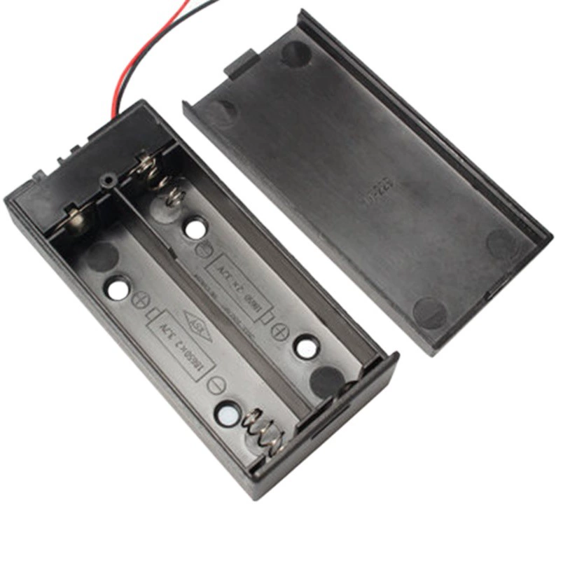 2 батарейный отсек 18650 7,4 В 18650 Держатель батареи с крышкой и переключателем 18650 литиевый батарейный отсек последовательно