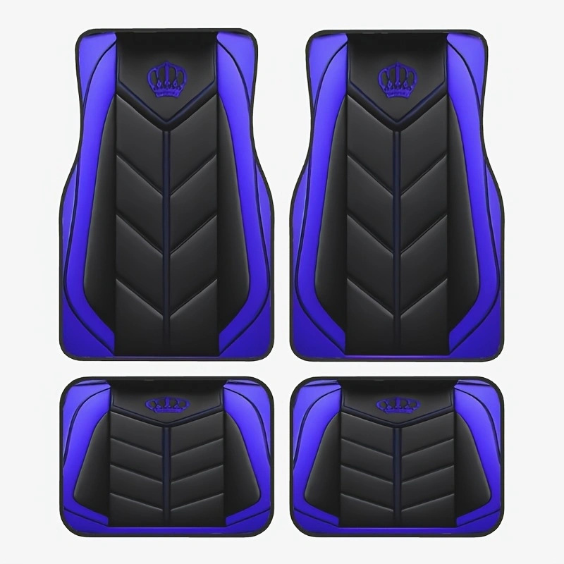 Cross-Border Best-Selling Universal Car Floor Mats, Stain-Resistant, Wear-Resistant and Easy to Care For, Four-Piece Set of Driver and Passenger Mats, Labeling and Delivery Floor Mats