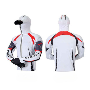 Ice Silk Fishing Suit, Breathable and Cool Fishing Sun Protection Clothing, Anti-Mosquito Sea Fishing Men's Fishing Quick-Drying Clothing and Pants in Stock