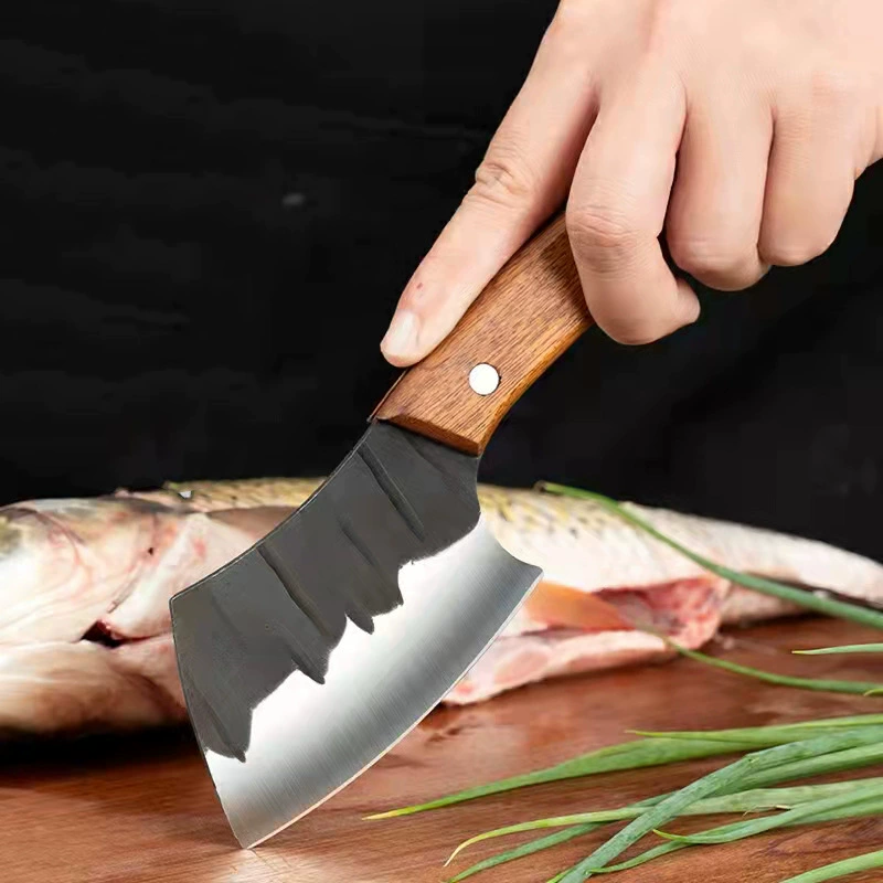 Кузнечный нож для рыбы, маленький кухонный нож, профессиональная разделка рыбы, вскрытие брюшка рыбы и нарезка ломтиками, портативная походная нарезка мяса