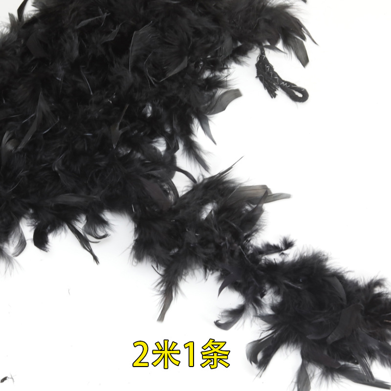 Plumas negras al por mayor diy materiales hechos a mano bolsas accesorios accesorios para niños jardín de infantes creativo curso de arte