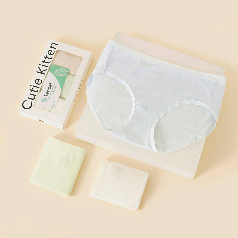 3 soft Lanjing 50 modal ladies underwear waist seamless shorts comfortable breathable girl briefs