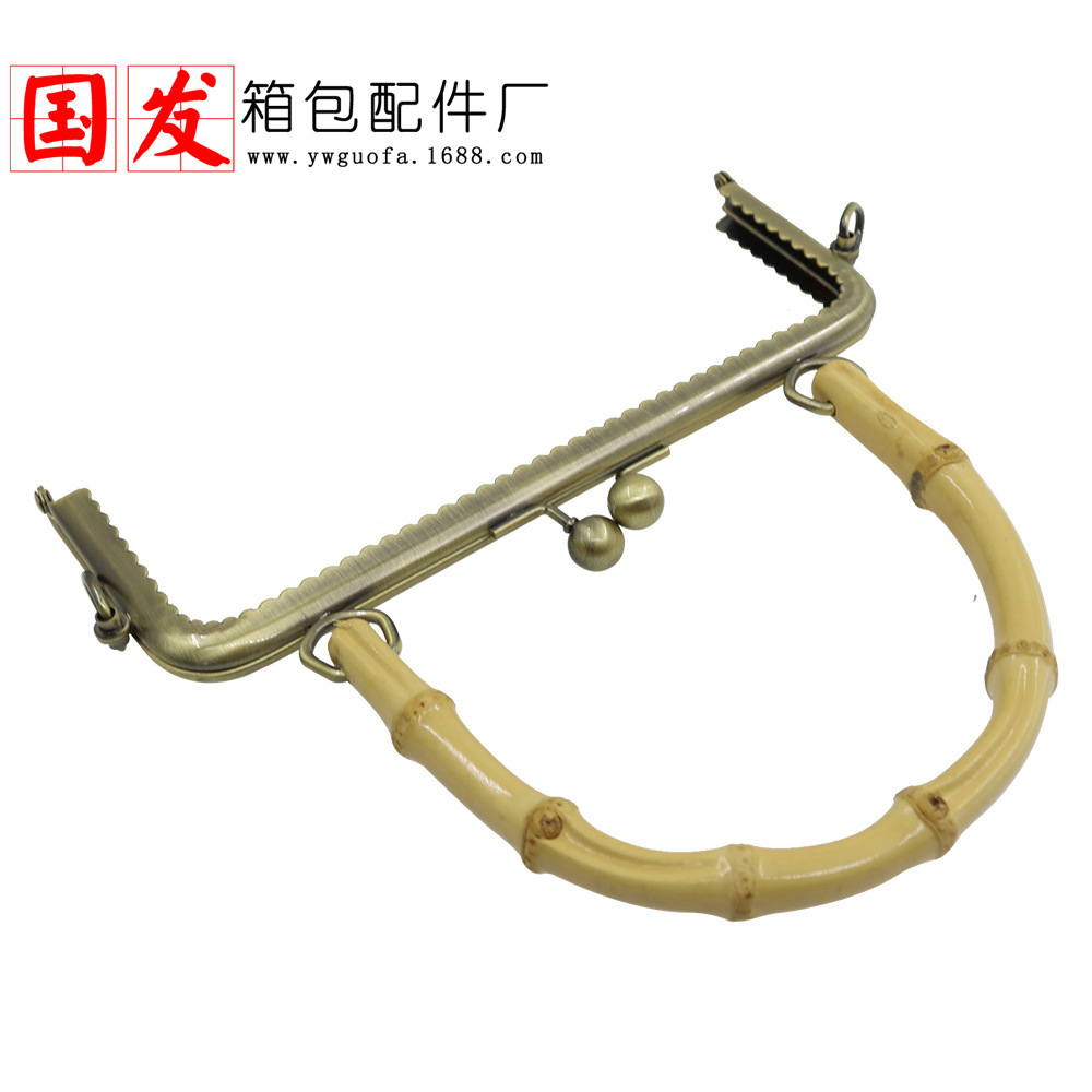 Agujero de tornillo 20CM cuadrado sin agujeros de encaje brillante oro mano de bambú oro mano de bambú