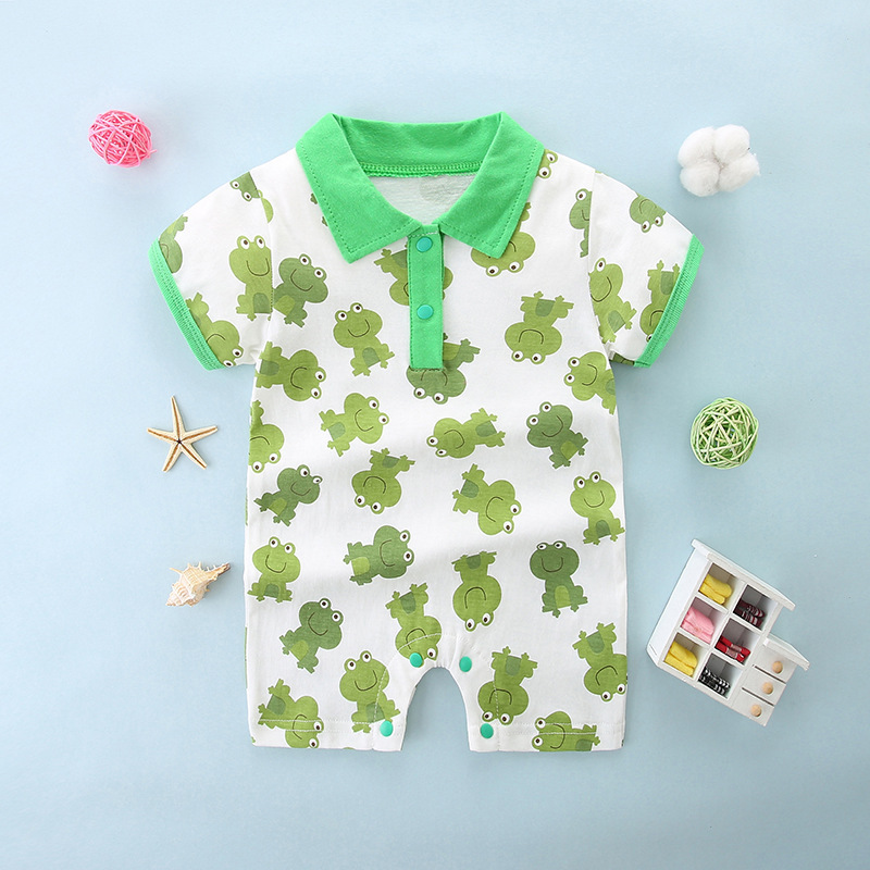 0-1 8-month-old baby Summer clothes summer thin baby jumpsuit cute short-sleeved romper rabbit summer clothes